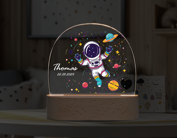 Custom 3D night light, space Astronaut DIY personalized ornament Night Light