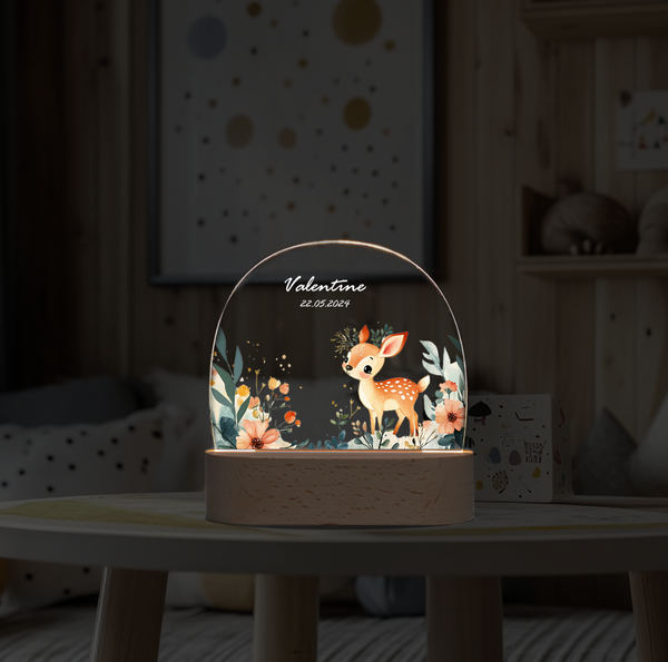 Custom 3D night light Cute dear DIY personalized ornament Night Light