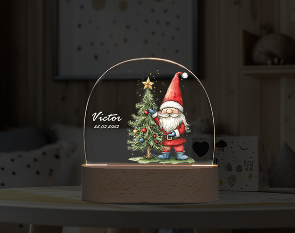 Custom  Christmas Tree Night DIY personalized ornament Night Light