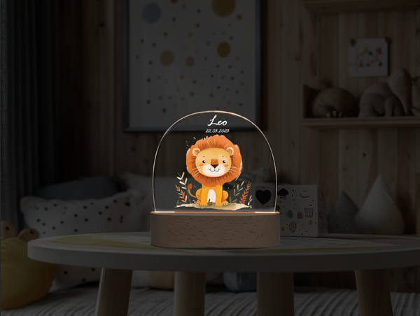 Custom  Cute Lion Night DIY personalized ornament Night Light