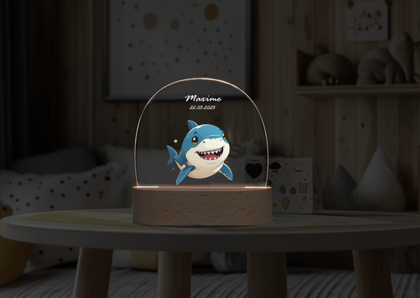 Custom  Baby Shark Tree Night DIY personalized ornament Night Light