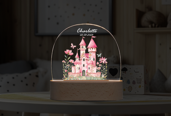 Custom  Fantasy castle Night DIY personalized ornament Night Light