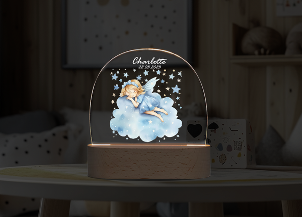 Custom  Cute Sleeping Fairy Night DIY personalized ornament Night Light