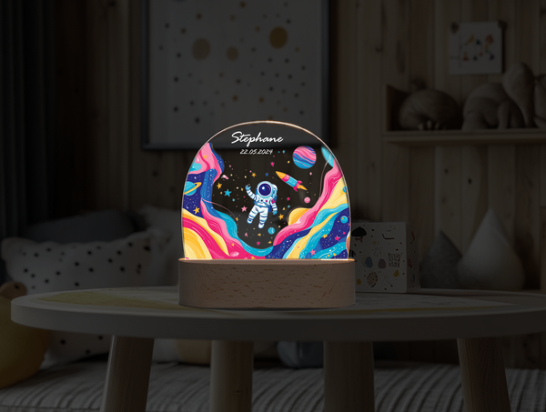 Custom 3D night light, Cute Space DIY personalized ornament Night Light