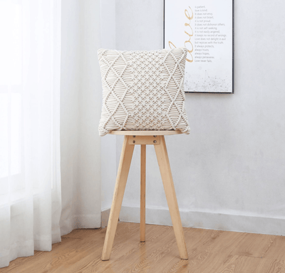 Macrame Pillow cover 18x18, Boho style, Housewarming gift, Bohemian home decor - Beeprize